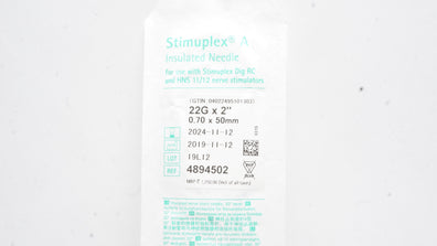 Braun 4894502 Stimuplex A Insulated Ndle 22G x 2 inch